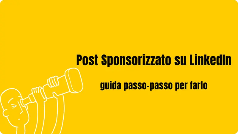 post sponsorizzato su linkedin