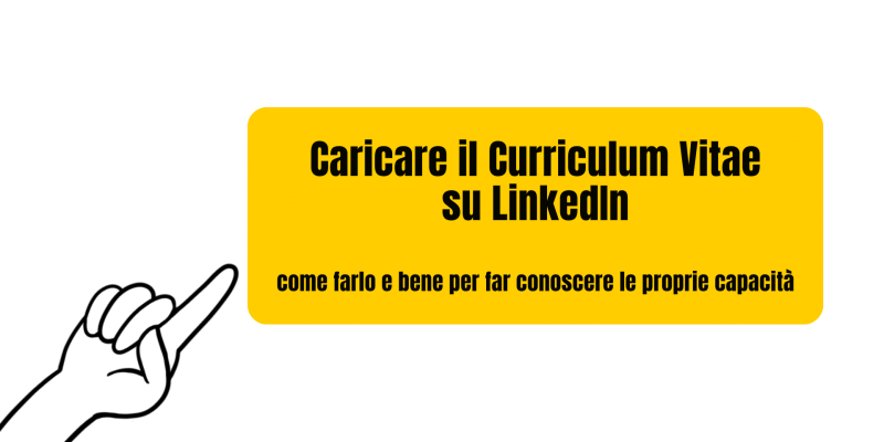 caricare curriculum vitae linkedin