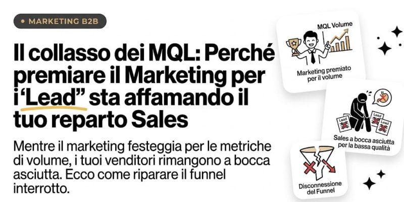 marketing b2b per sales non per lead