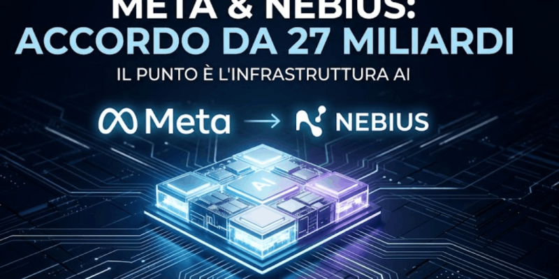 meta e nebius novità impattanti con AI